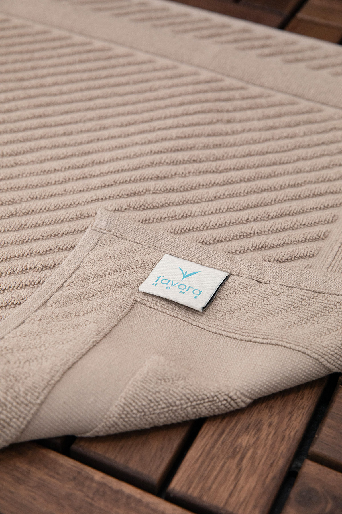 Leoline %100 Pamuk Premium Ayak Havlusu  - Kahve