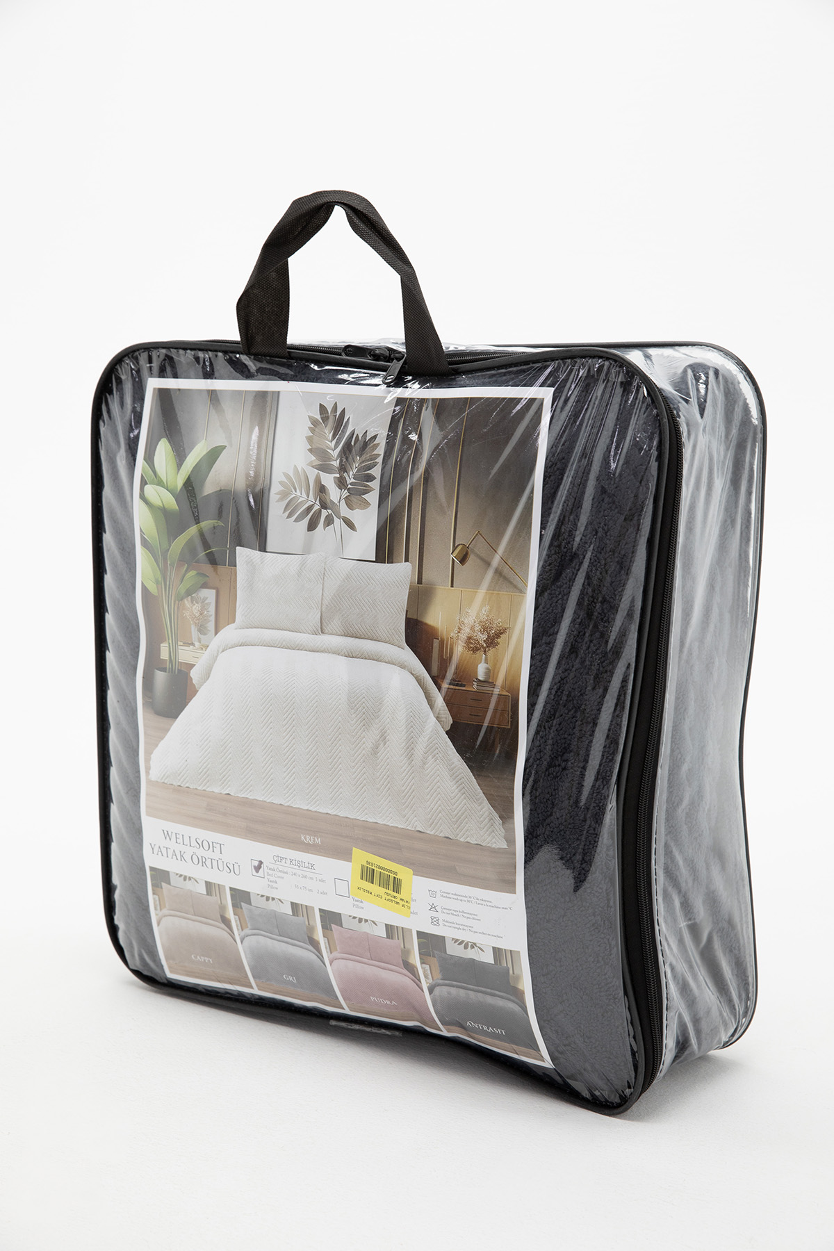 Liena Wellsoft Çift Taraflı 4 Mevsim Çift Kişilik Yatak Örtüsü - Antrasit Liena Wellsoft Çift Taraflı 4 Mevsim Çift Kişilik Yatak Örtüsü - Antrasit