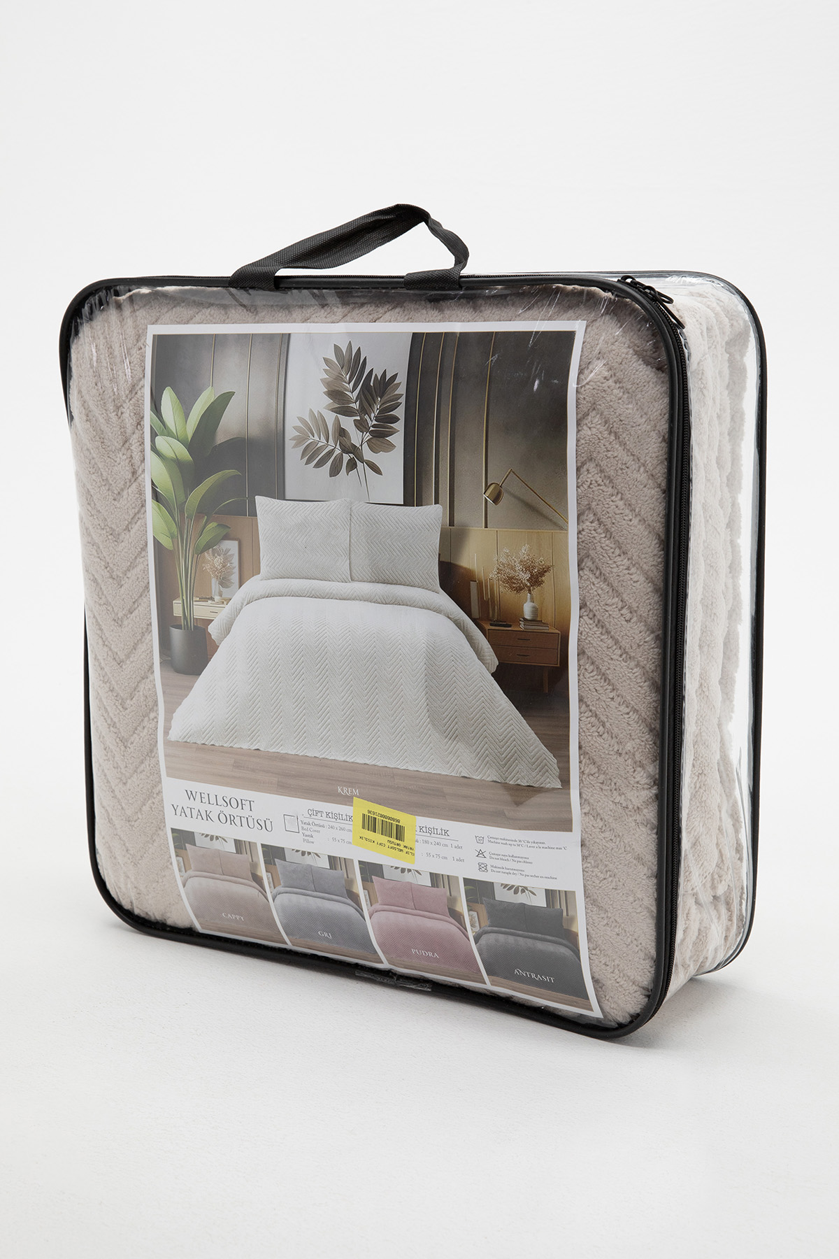 Liena Wellsoft Tek Kişilik Yatak Örtüsü - Bej Liena Wellsoft Tek Kişilik Yatak Örtüsü - Bej