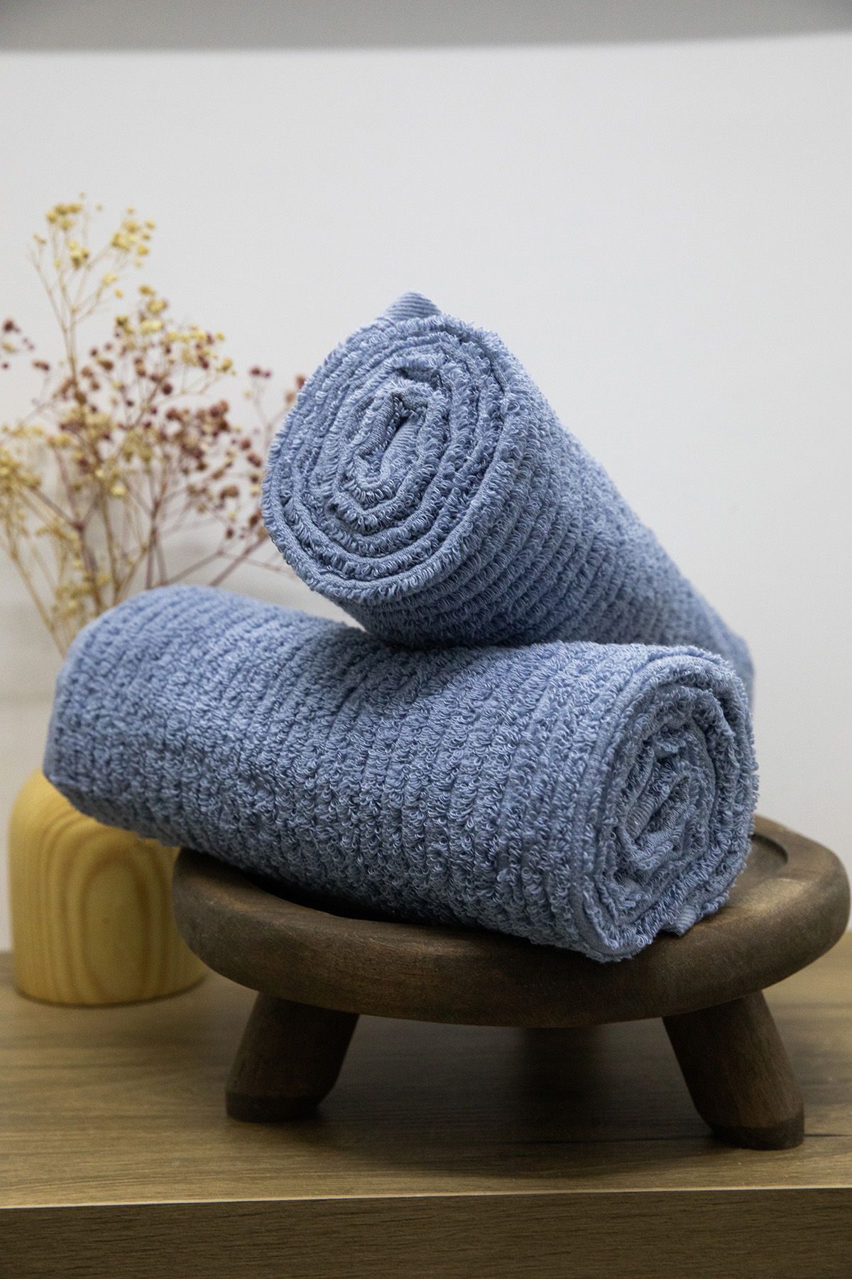 Line Luxury 2li El Yüz Havlusu 50x90 - İndigo Line Luxury 2li El Yüz Havlusu 50x90 - İndigo