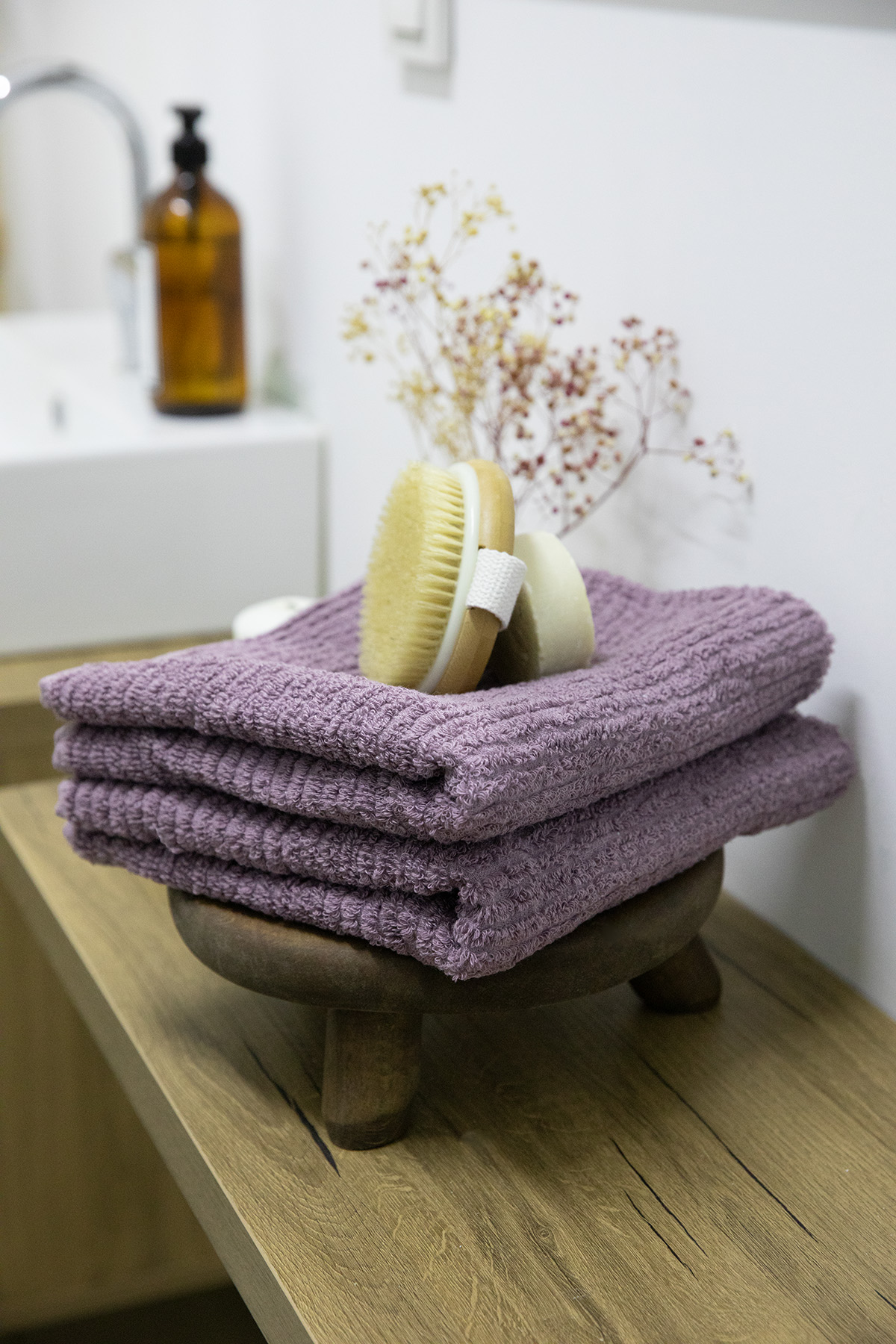 Line Luxury 2li El Yüz Havlusu 50x90 - Mürdüm Line Luxury 2li El Yüz Havlusu 50x90 - Mürdüm