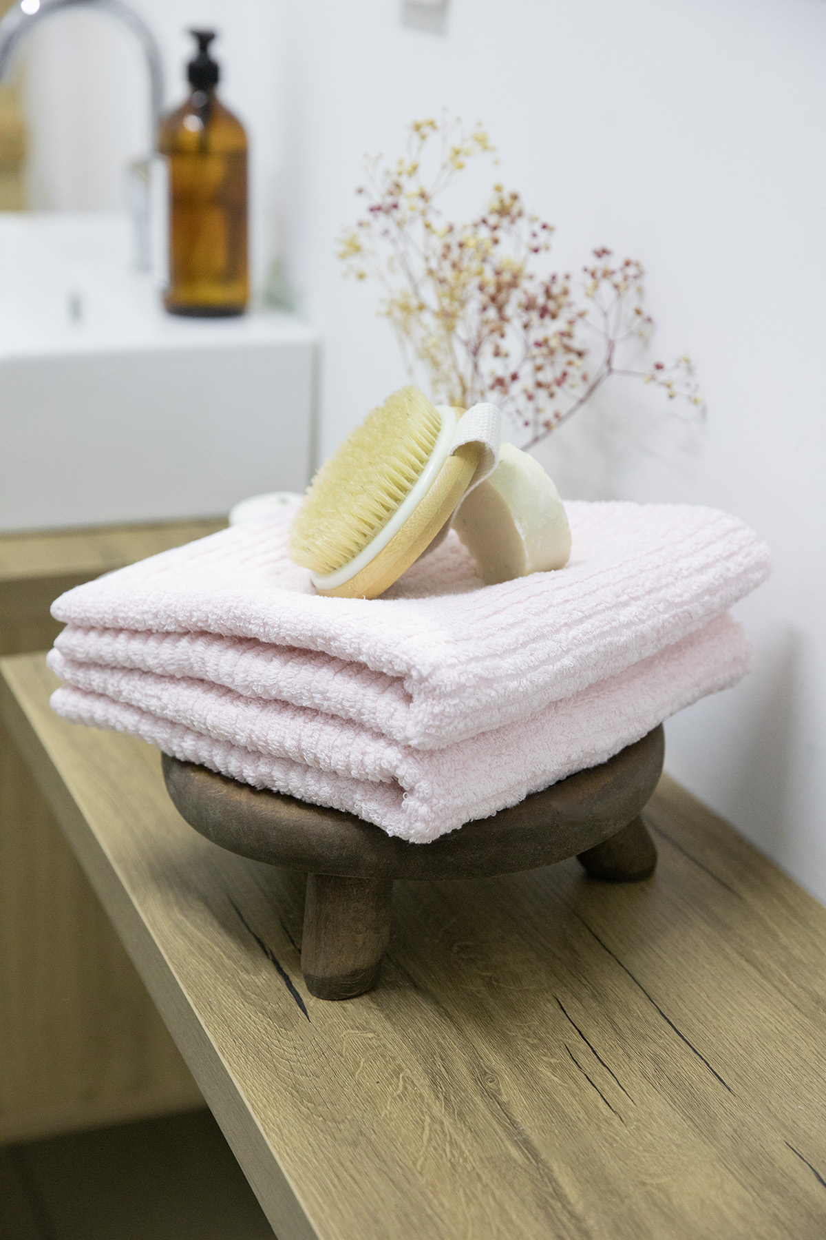 Line Luxury 2li El Yüz Havlusu 50x90 - Pudra Line Luxury 2li El Yüz Havlusu 50x90 - Pudra