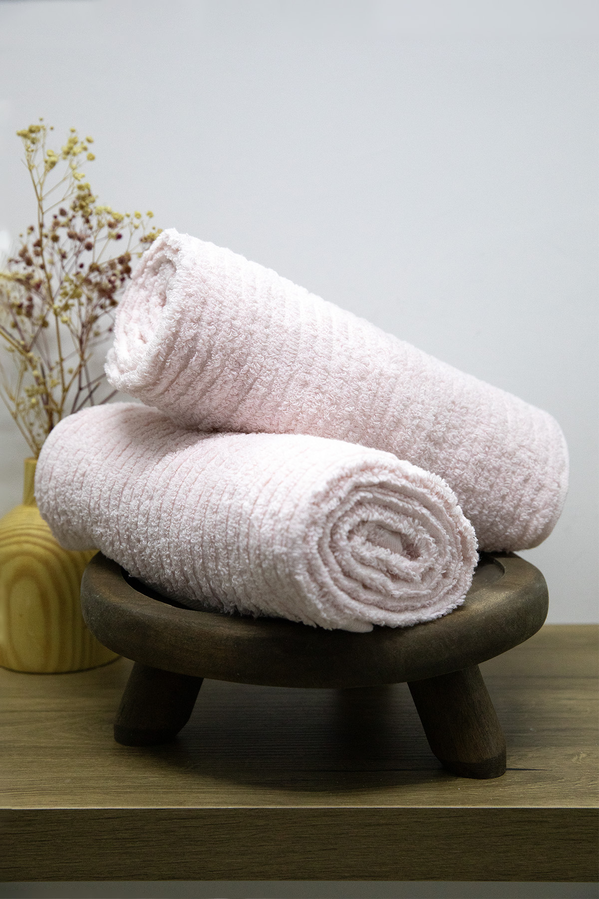 Line Luxury 2li El Yüz Havlusu 50x90 - Pudra Line Luxury 2li El Yüz Havlusu 50x90 - Pudra