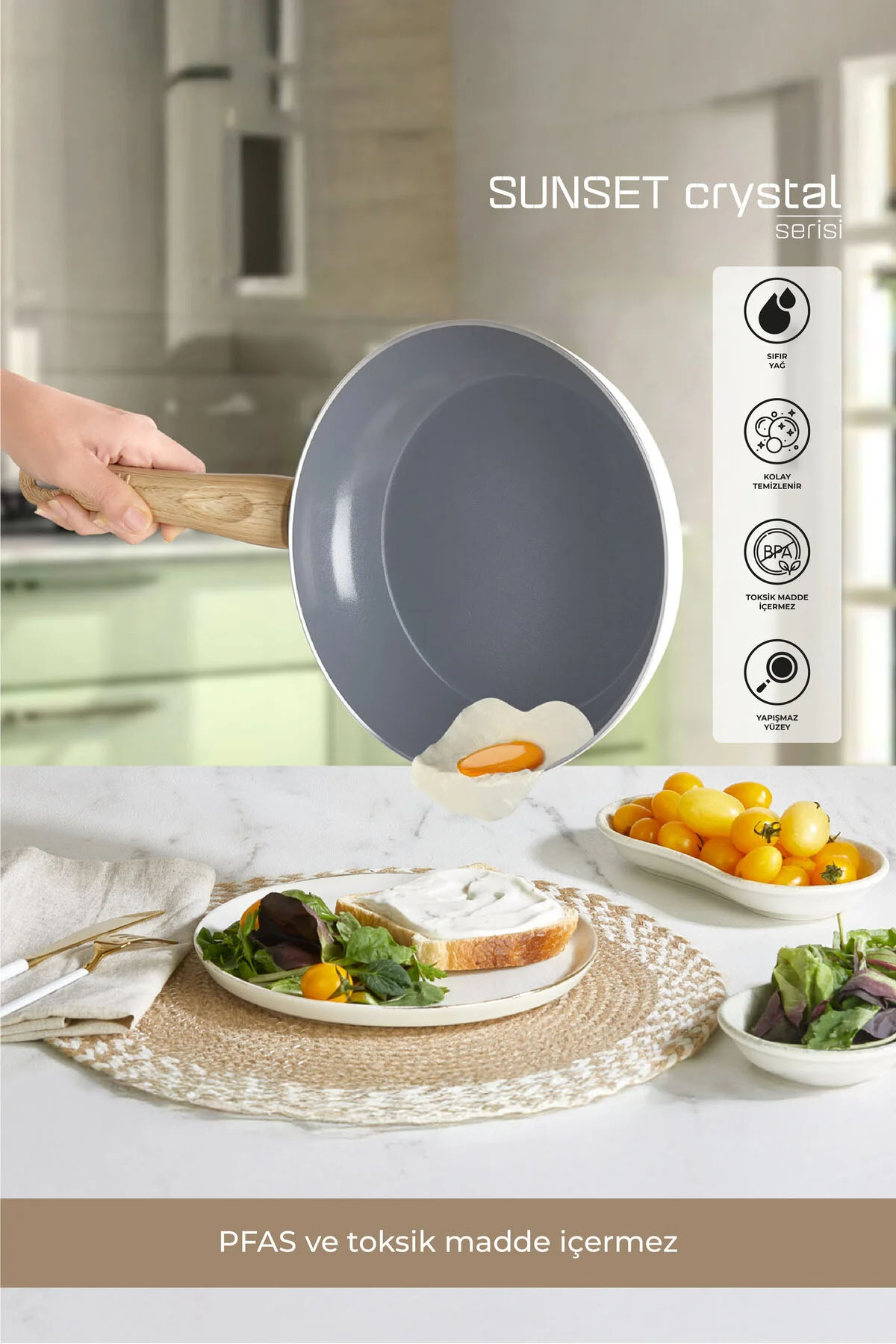 Lorenzo Sunnet Tava 26 Cm - Bej Lorenzo Sunnet Tava 26 Cm - Bej