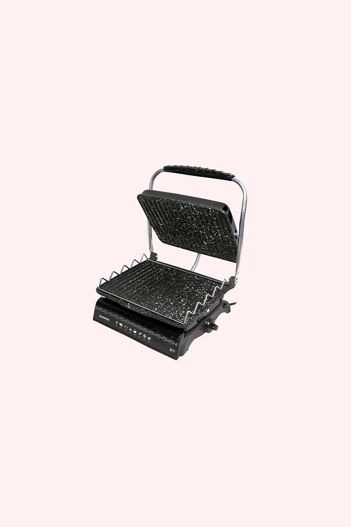 Lorenzo Toasty Plus Teflon 6 Dilim Döküm Tost Makinesi - Siyah