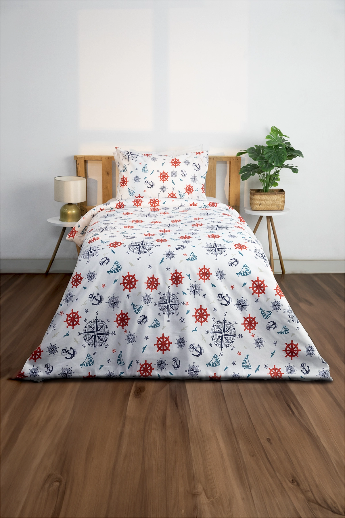 Marin Tek Kişilik Nevresim Seti - Lacivert Marin Tek Kişilik Nevresim Seti - Lacivert