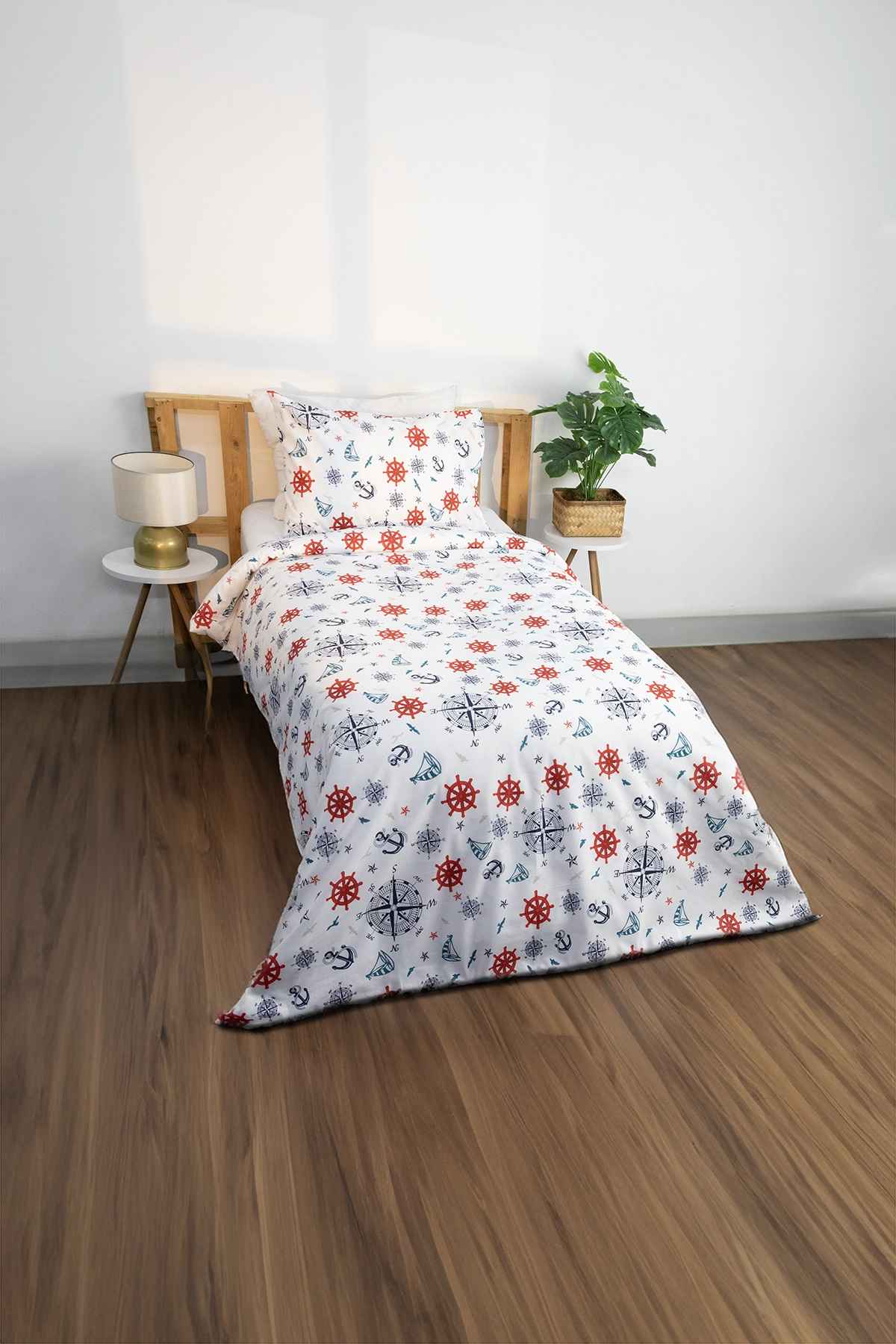 Marin Tek Kişilik Nevresim Seti - Lacivert Marin Tek Kişilik Nevresim Seti - Lacivert