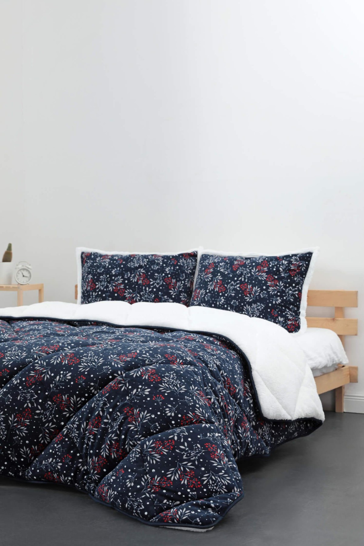 Merinos Comforter Sofia Çift Kişilik Yorgan Seti - Lacivert