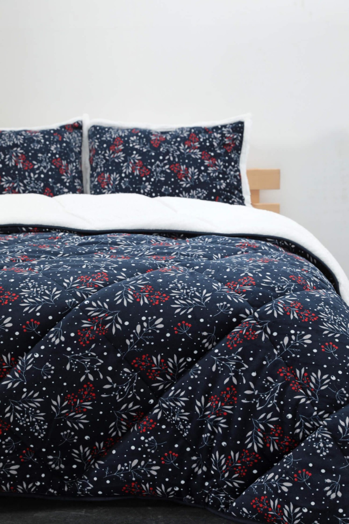 Merinos Comforter Sofia Çift Kişilik Yorgan Seti - Lacivert