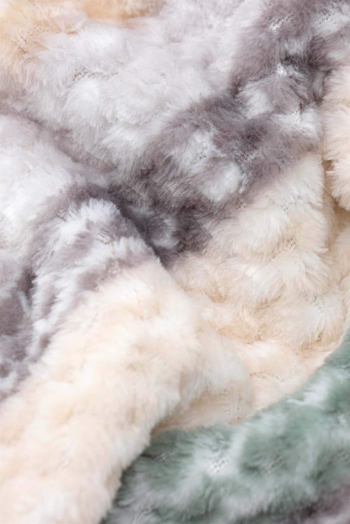 Merinos Relax 3 Parça Color Lines Çift Kişilik Yatak Örtüsü Seti - Gri
