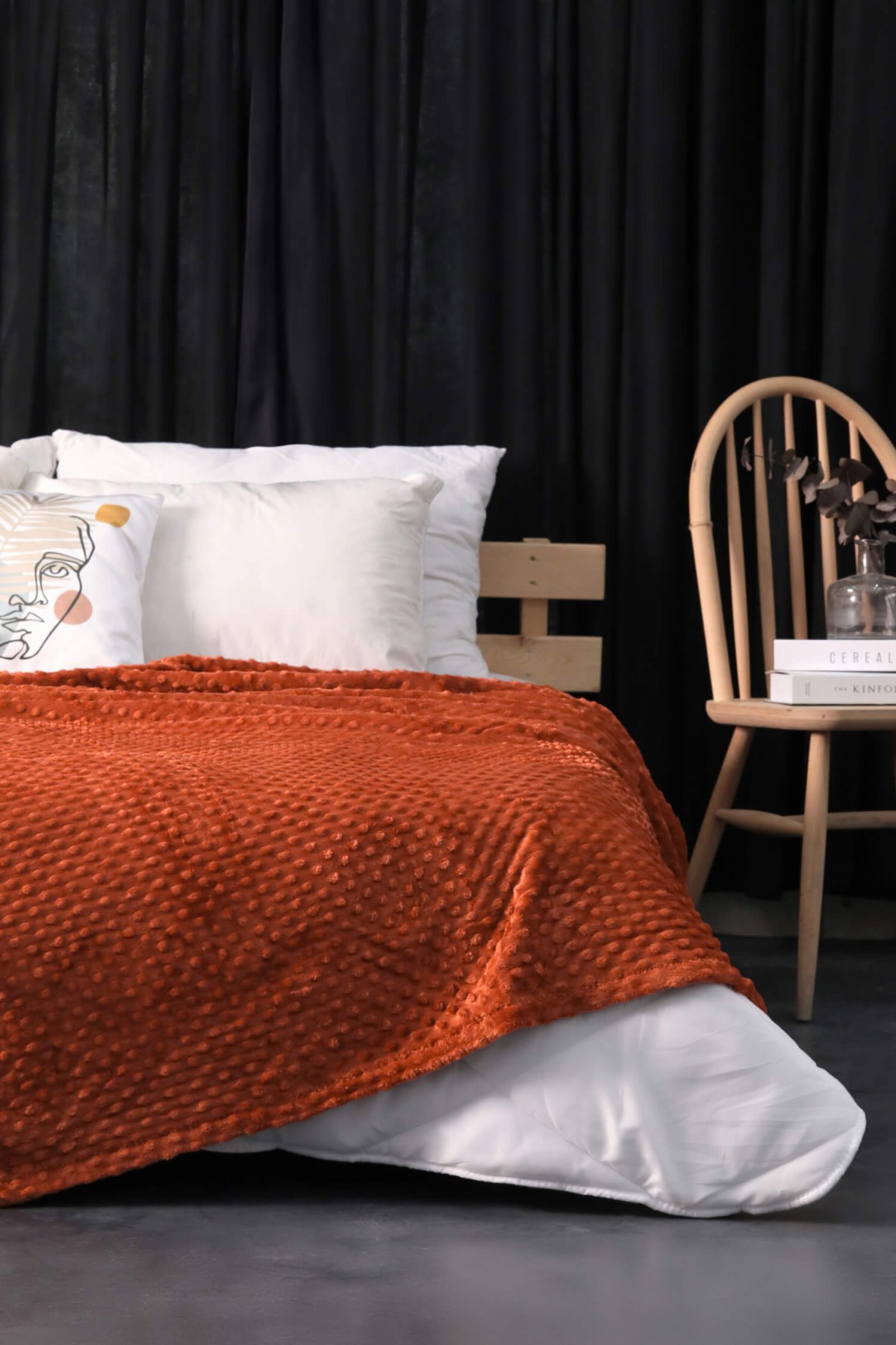 Mink All Season Tomurcuk Tek Kişilik Battaniye - Kiremit Mink All Season Tomurcuk Tek Kişilik Battaniye - Kiremit