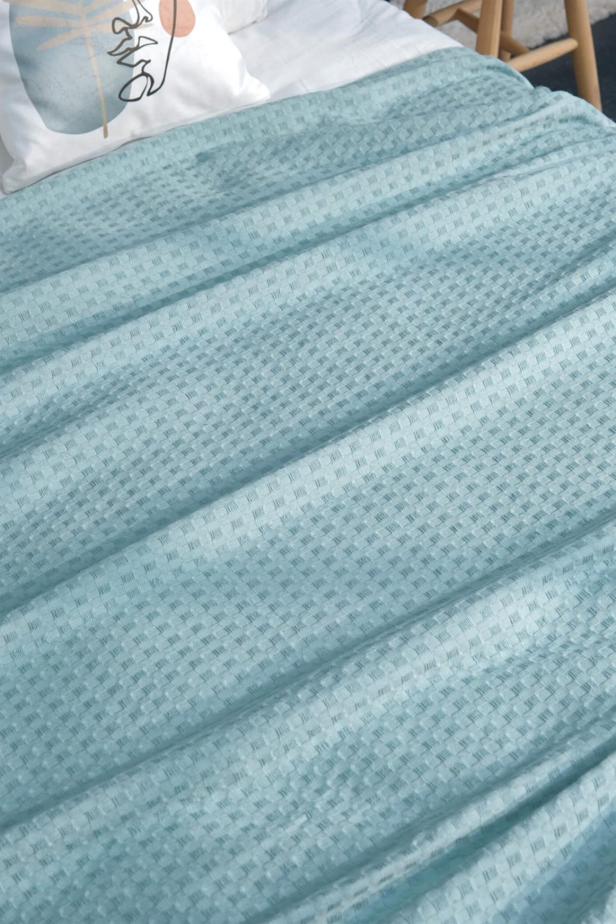 Minteks Daily Soft Çift Kişilik Pike - Yeşil