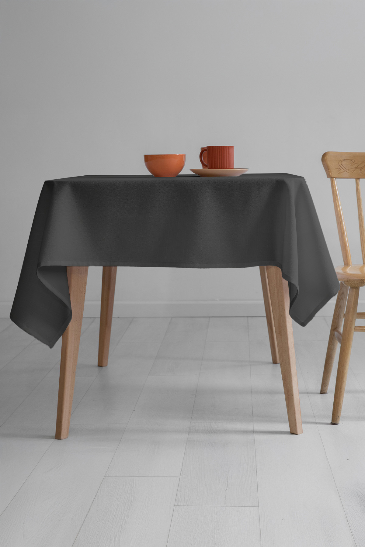 Nayra Keten Masa Örtüsü 160x220 - Antrasit Nayra Keten Masa Örtüsü 160x220 - Antrasit
