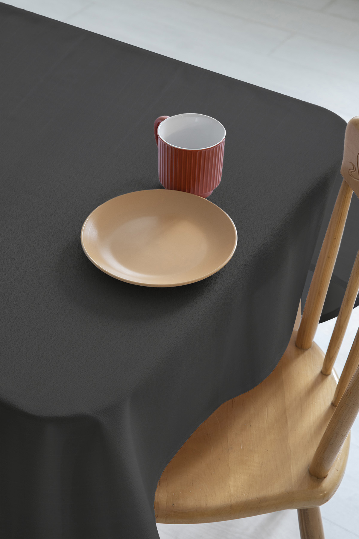 Nayra Keten Masa Örtüsü 160x220 - Antrasit Nayra Keten Masa Örtüsü 160x220 - Antrasit