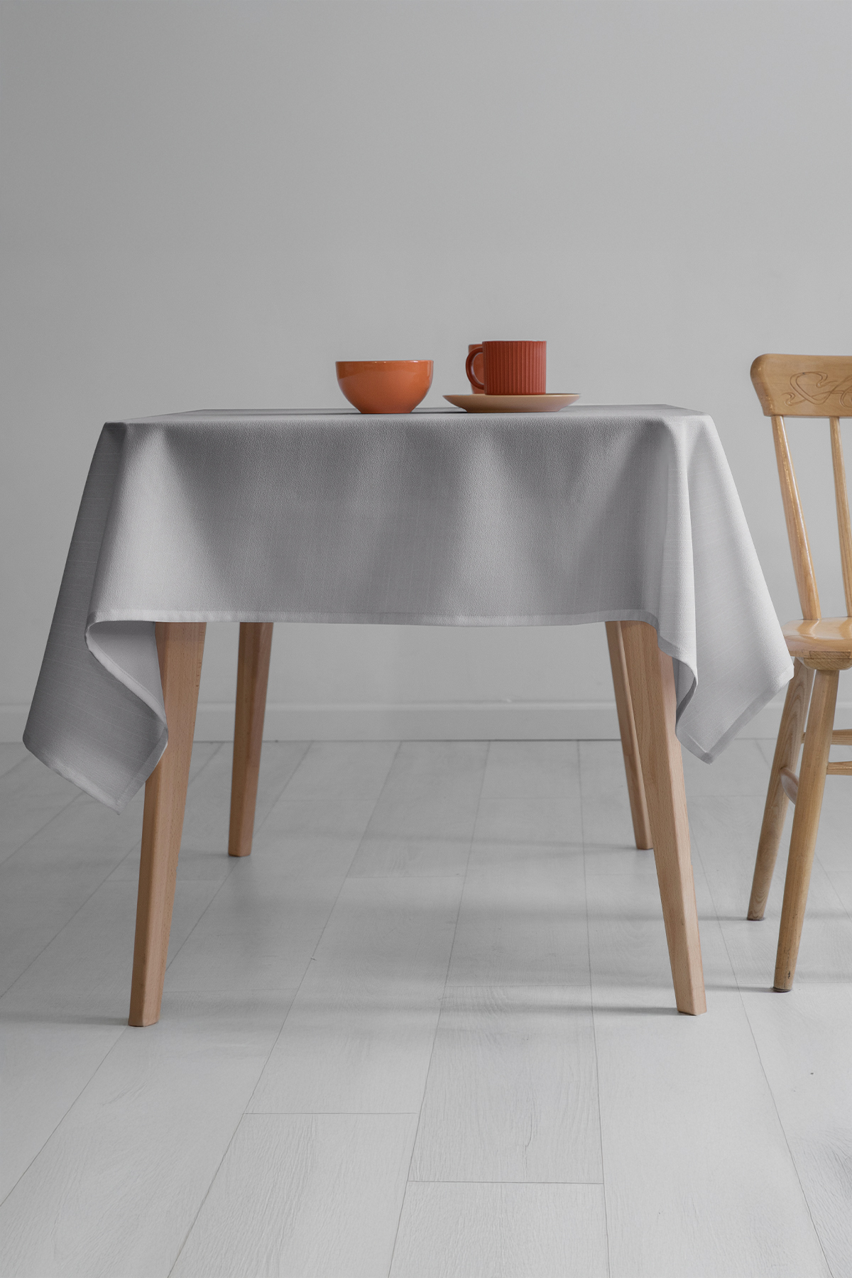 Nayra Keten Masa Örtüsü 160x220 - Gri Nayra Keten Masa Örtüsü 160x220 - Gri