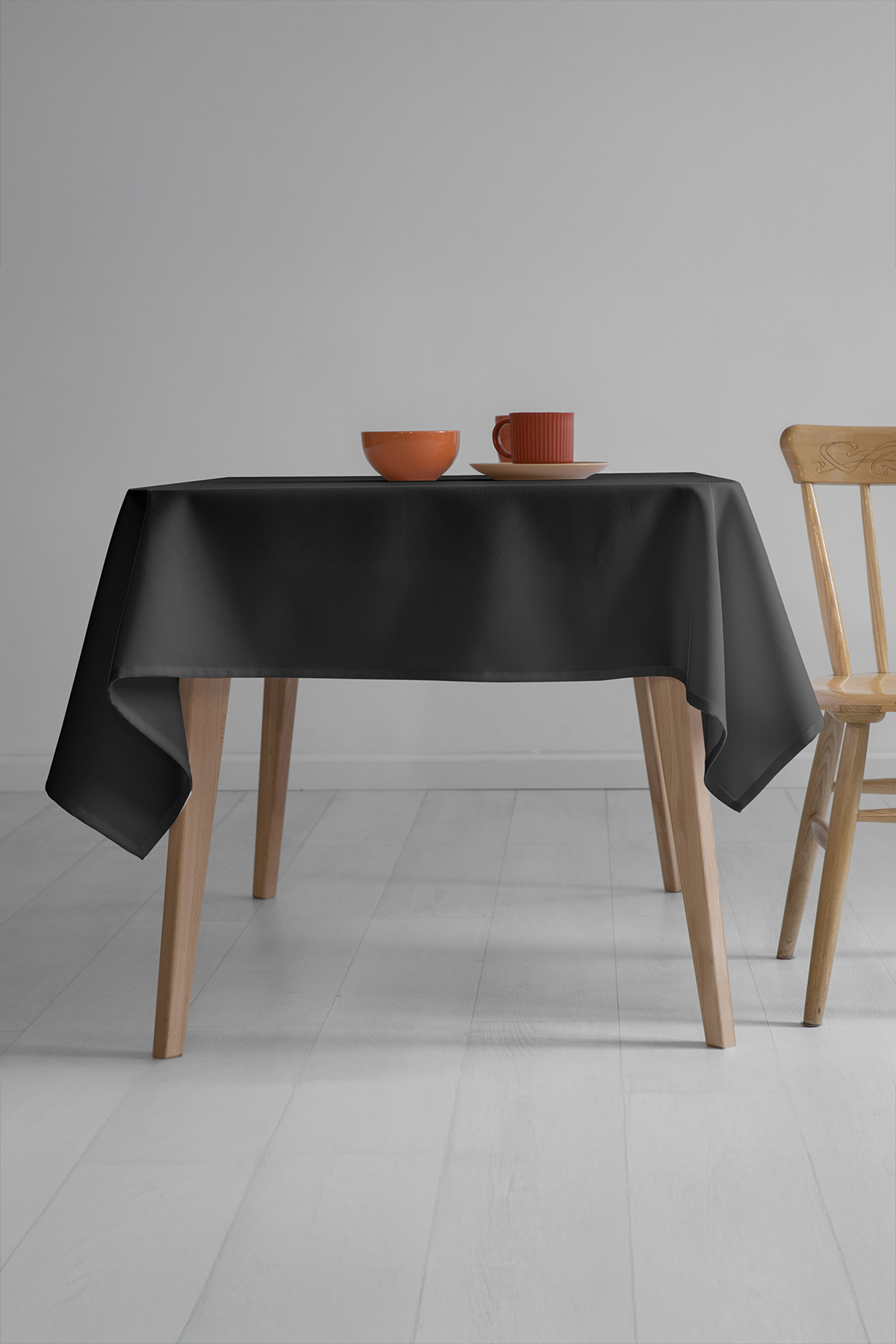 Nayra Keten Masa Örtüsü 160x220 - Siyah Nayra Keten Masa Örtüsü 160x220 - Siyah