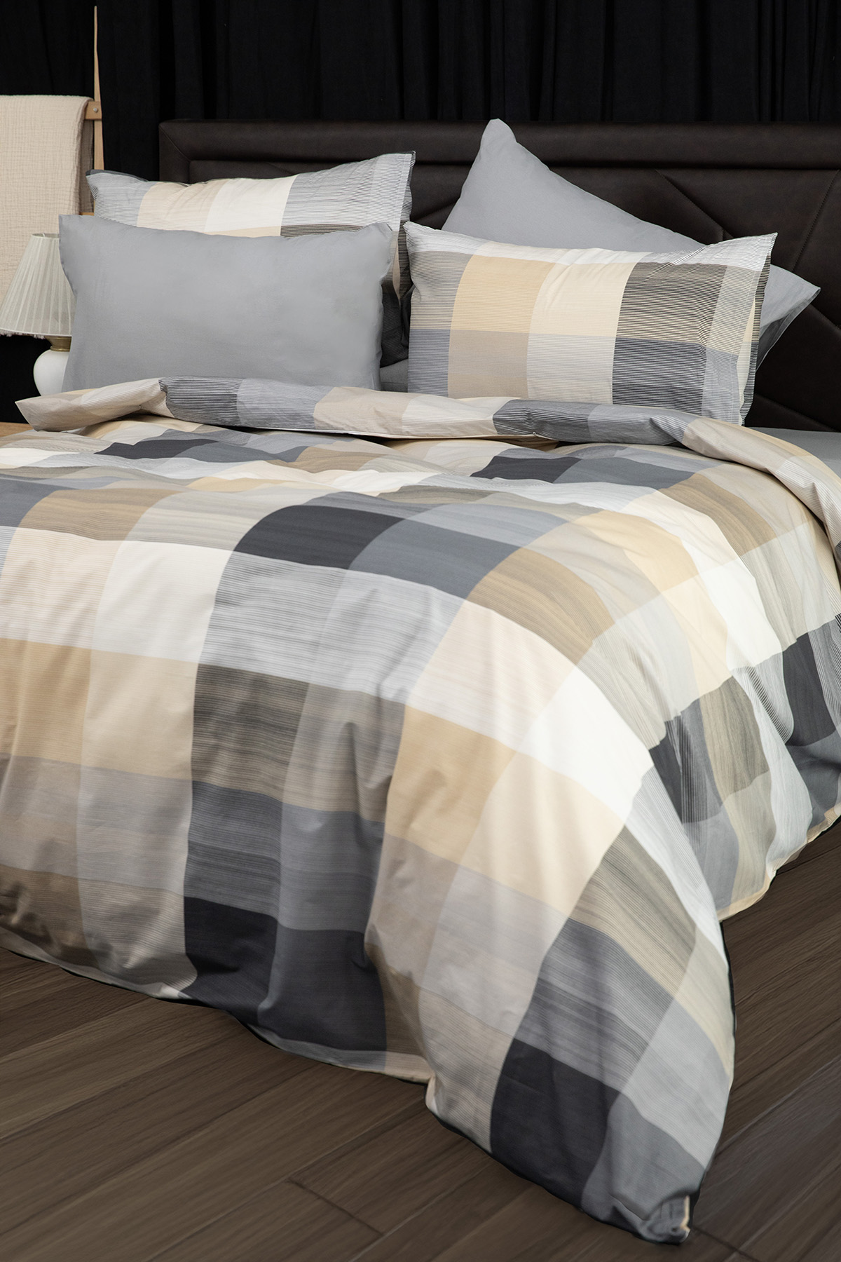 Nevora Premium %100 Pamuk Çift Kişilik Nevresim Takımı - Gri Nevora Premium %100 Pamuk Çift Kişilik Nevresim Takımı - Gri