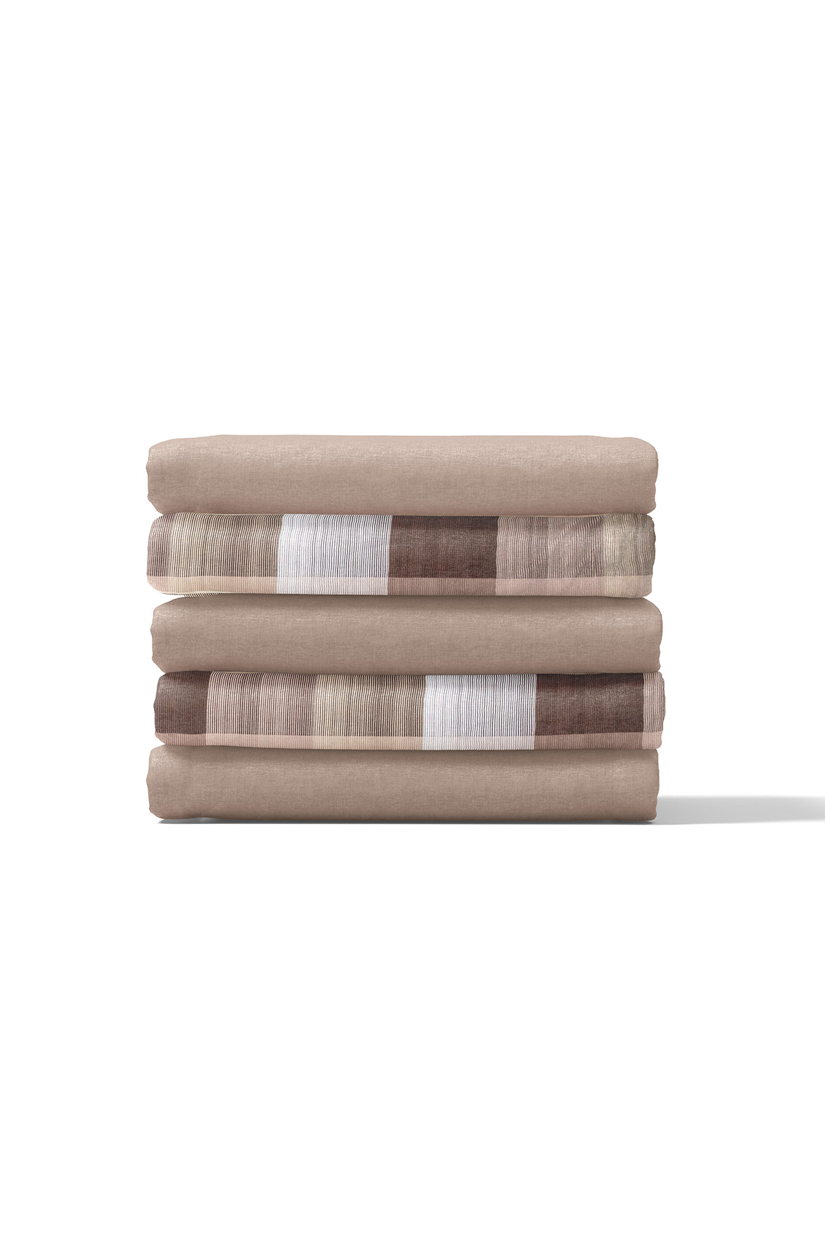 Nevora Premium Çift Kişilik Nevresim Takımı-Kahve Nevora Premium Çift Kişilik Nevresim Takımı-Kahve