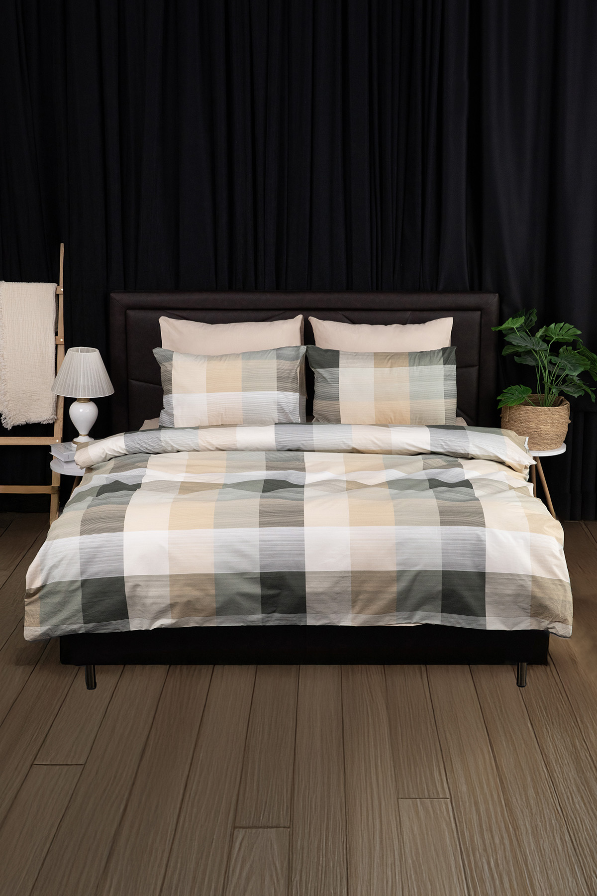 Nevora Premium %100 Pamuk Çift Kişilik Nevresim Takımı - Yeşil