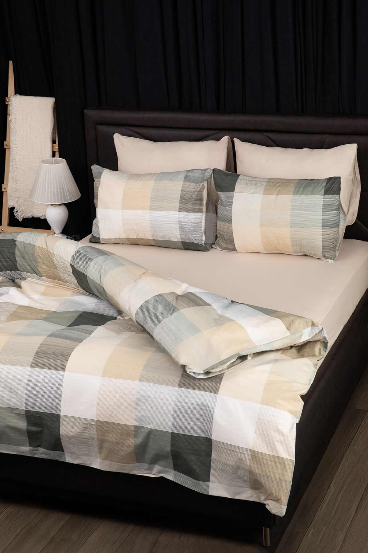 Nevora Premium %100 Pamuk Çift Kişilik Nevresim Takımı - Yeşil