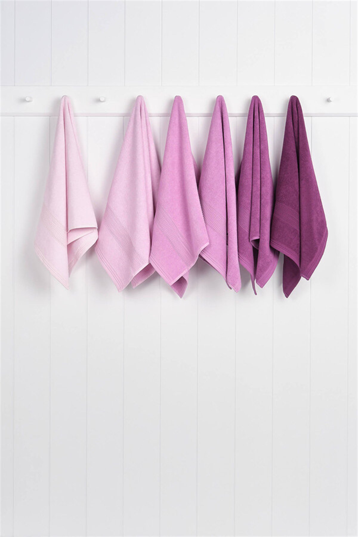 Nurpak Zümrüt 6lı El Havlusu 50x90 - Mor