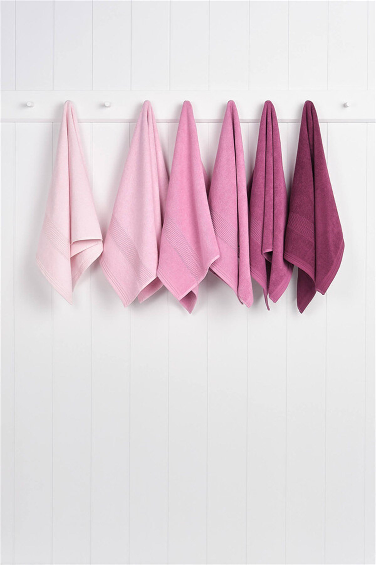 Nurpak Zümrüt 6lı El Havlusu 50x90 - Pembe