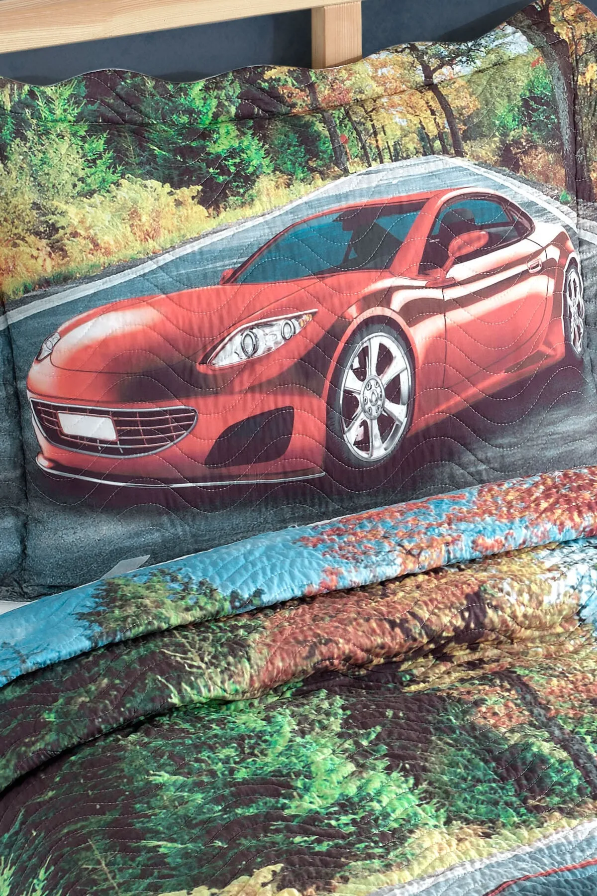 Örtüm Ralli Tek Kişilik Kapitone Yatak Örtüsü Takımı - Yeşil