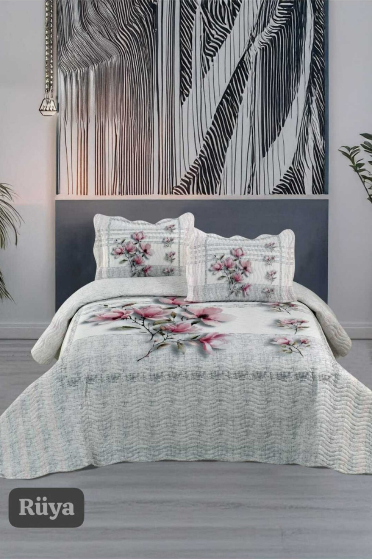 Örtüm Rüya Çift Kişilik Kapitone Yatak Örtüsü Takımı Örtüm Rüya Çift Kişilik Kapitone Yatak Örtüsü Takımı