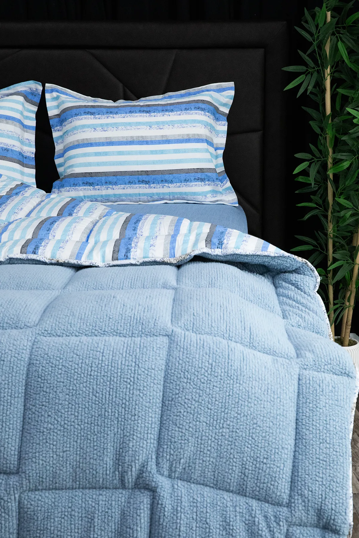 Oso Blanco Çift Kişilik Uyku Seti - Mavi Oso Blanco Çift Kişilik Uyku Seti - Mavi