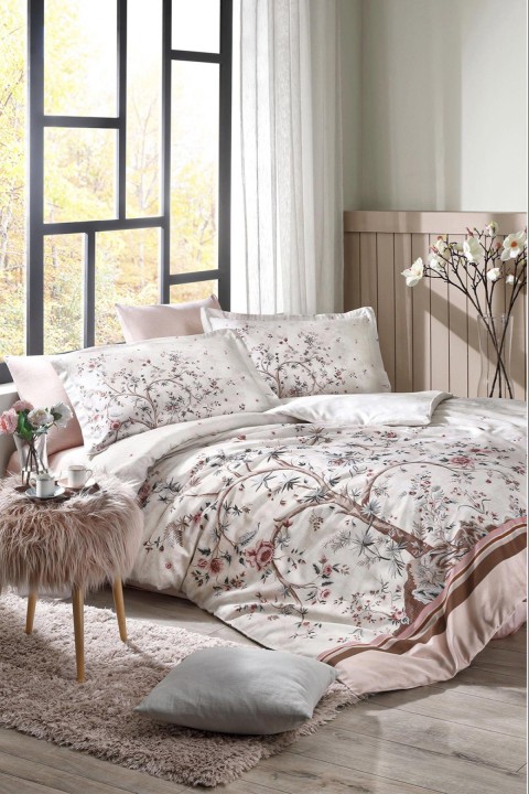 Özdilek Albero In Fiore Ranforce Çift Kişilik Nevresim Takımı - Pudra Özdilek Albero In Fiore Ranforce Çift Kişilik Nevresim Takımı - Pudra