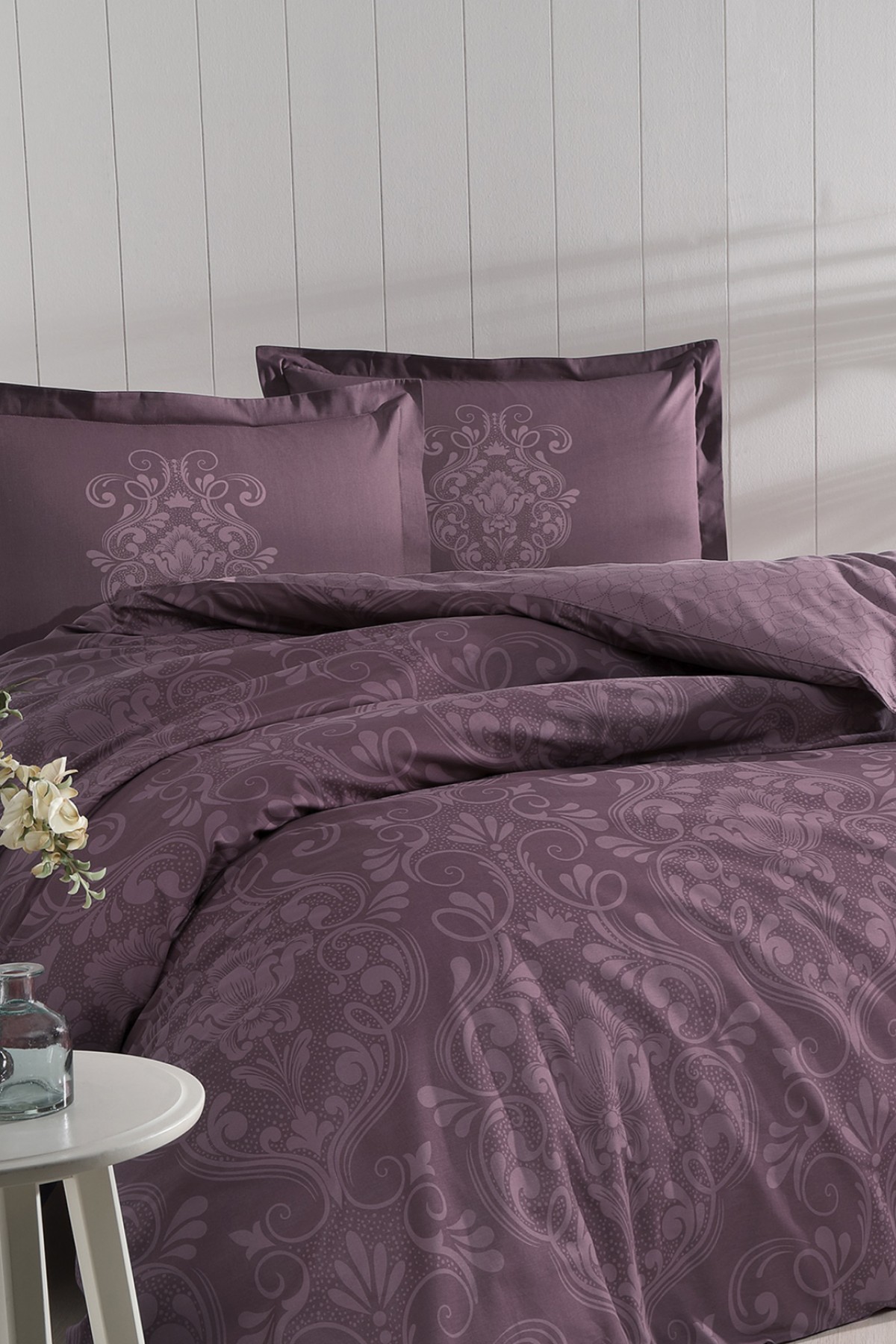 Özdilek Antico Tek Kişilik Ranforce Nevresim Takımı - Mürdüm Özdilek Antico Tek Kişilik Ranforce Nevresim Takımı - Mürdüm