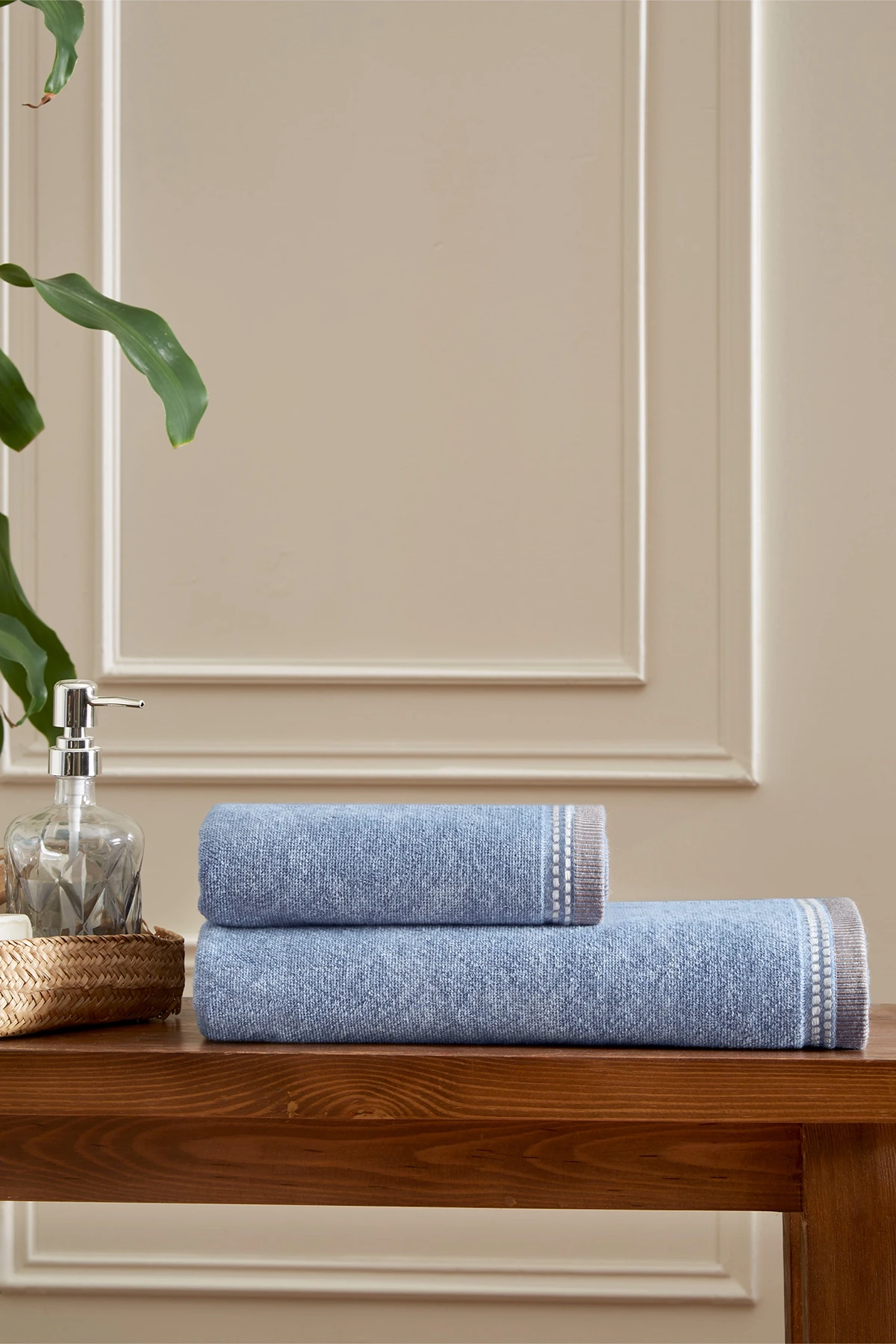 Özdilek Colorado Maskülen 2'Li Havlu Set - Açık Mavi Özdilek Colorado Maskülen 2'Li Havlu Set - Açık Mavi