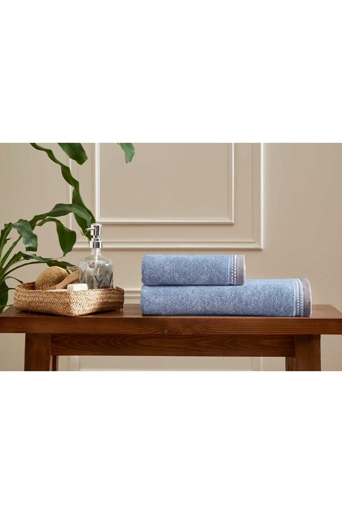 Özdilek Colorado Maskülen 2'Li Havlu Set - Açık Mavi Özdilek Colorado Maskülen 2'Li Havlu Set - Açık Mavi