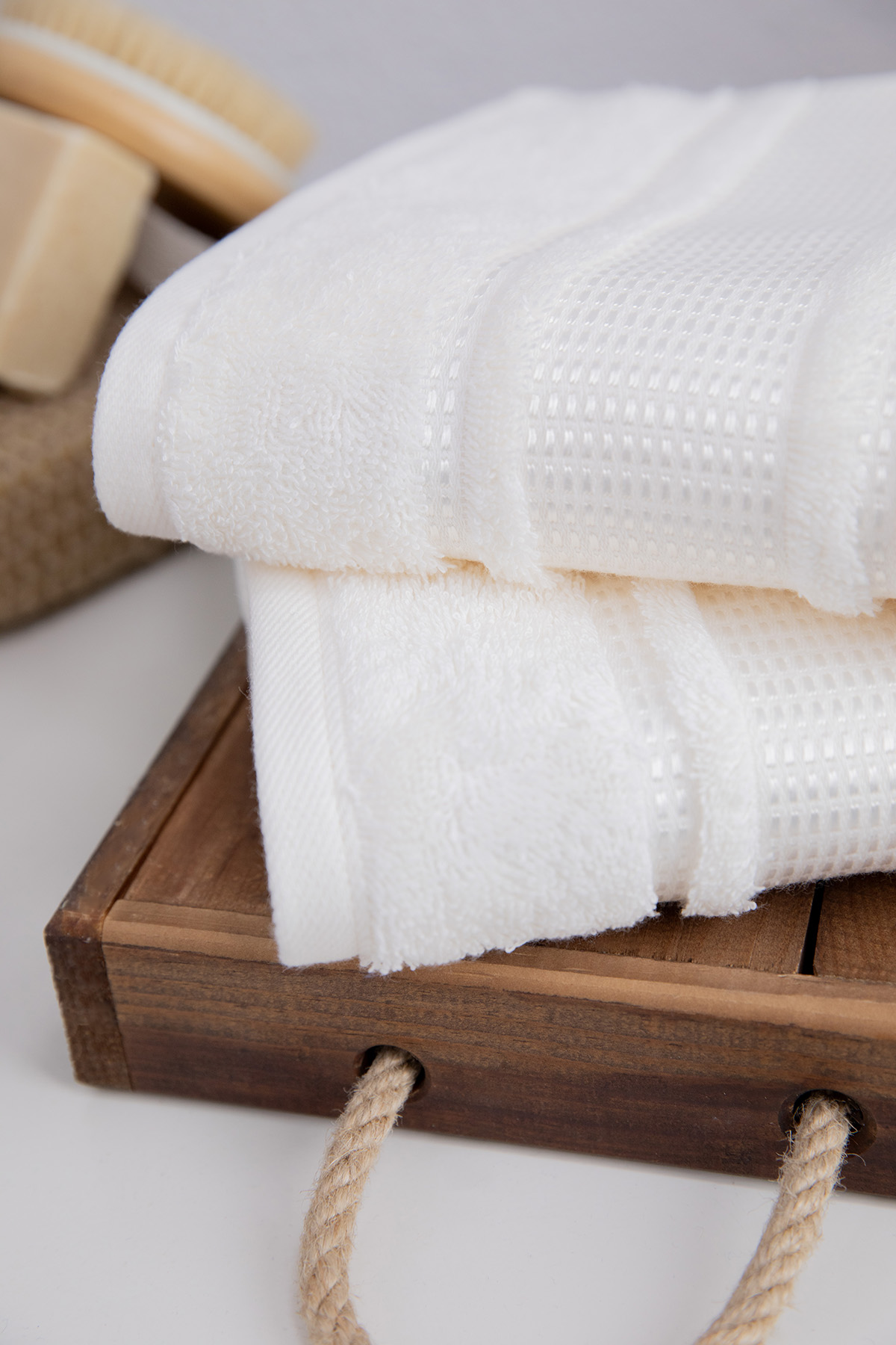 Özdilek Colourist 2'li El Yüz Havlusu 50x90 - Krem Özdilek Colourist 2'li El Yüz Havlusu 50x90 - Krem