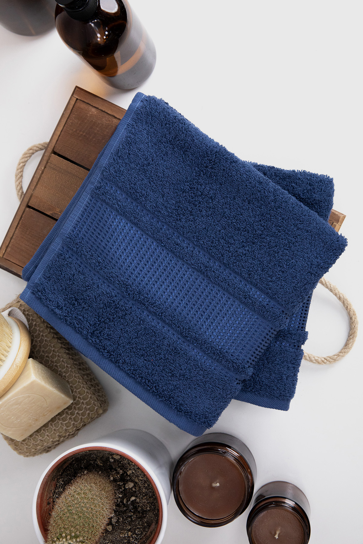 Özdilek Colourist 2'li El Yüz Havlusu 50x90 - Lacivert Özdilek Colourist 2'li El Yüz Havlusu 50x90 - Lacivert