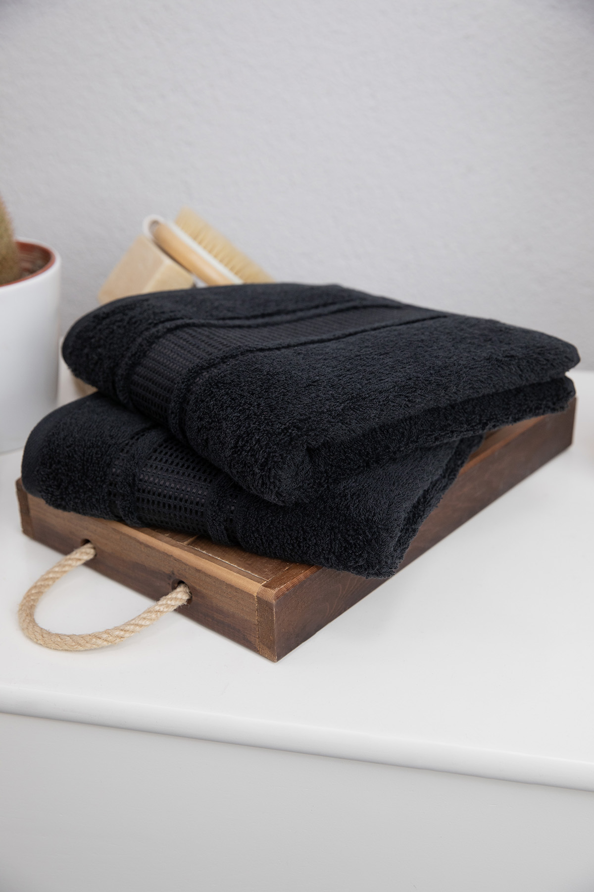 Özdilek Colourist 2'li El Yüz Havlusu 50x90 - Siyah Özdilek Colourist 2'li El Yüz Havlusu 50x90 - Siyah