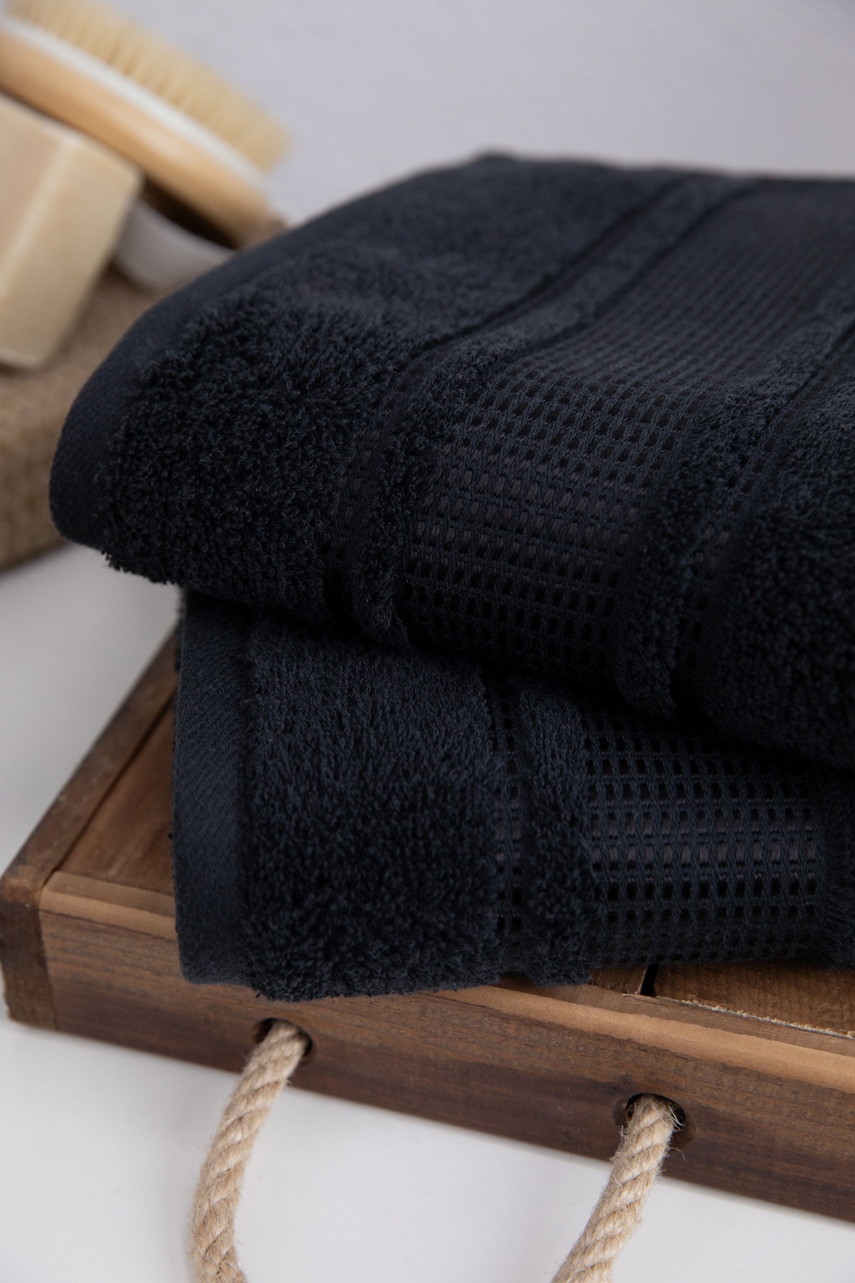 Özdilek Colourist 2'li El Yüz Havlusu 50x90 - Siyah Özdilek Colourist 2'li El Yüz Havlusu 50x90 - Siyah