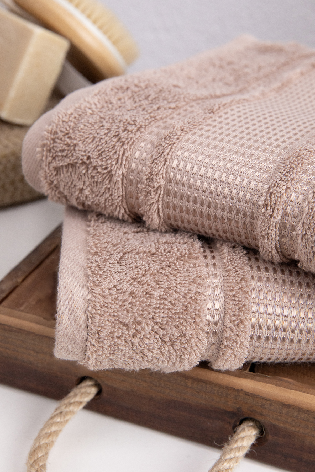 Özdilek Colourist 2'li El Yüz Havlusu 50x90 - Toprak Özdilek Colourist 2'li El Yüz Havlusu 50x90 - Toprak