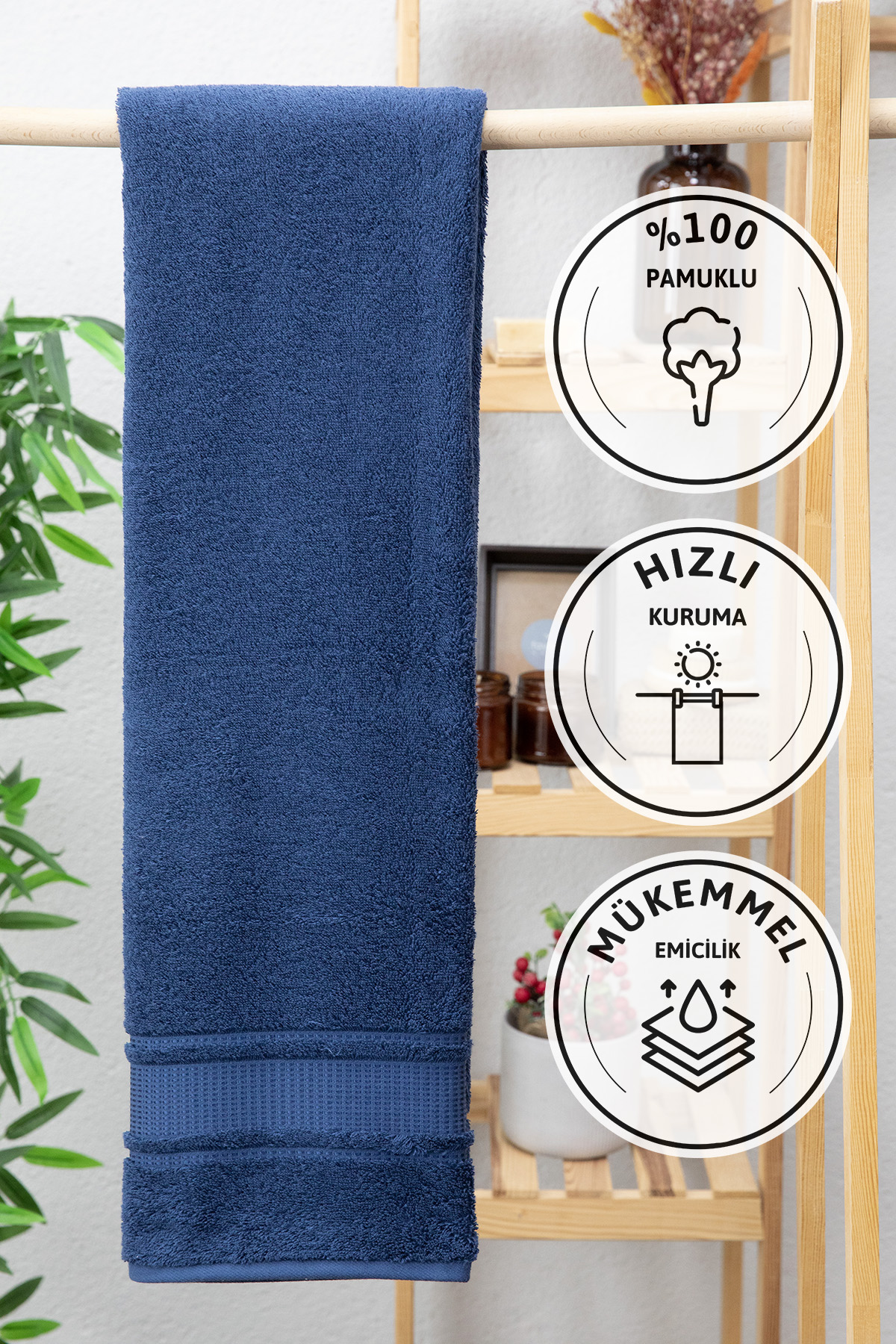 Özdilek Colourist Banyo Havlusu 90x150 - Lacivert Özdilek Colourist Banyo Havlusu 90x150 - Lacivert