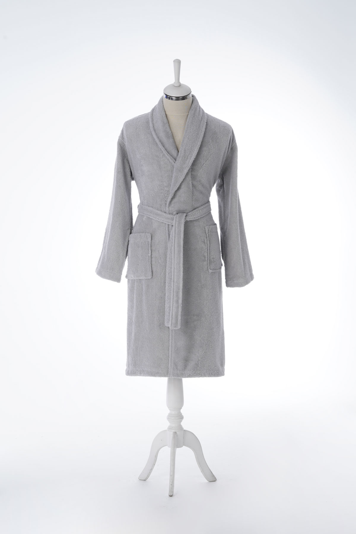 Özdilek Colourist Şalyaka L Beden Unisex Bornoz - Koyu Gri