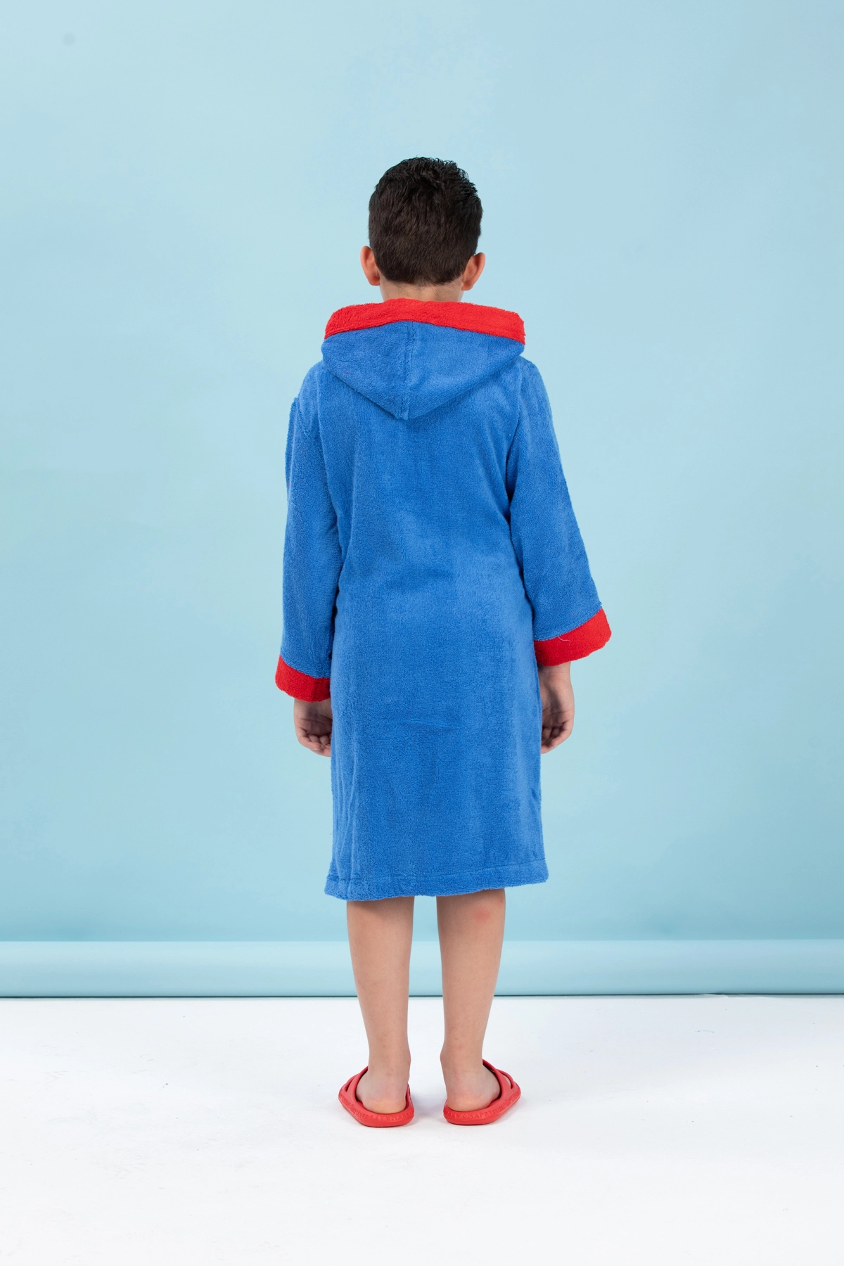 Özdilek Disney Cars Mc Queen Mavi Nakışlı Çocuk Bornozu 5-6 Yaş