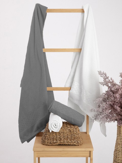 Özdilek Elissa Best Set Hamam Takımı - Gri - Beyaz Özdilek Elissa Best Set Hamam Takımı - Gri - Beyaz