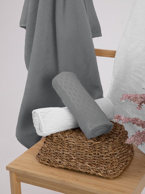 Özdilek Elissa Best Set Hamam Takımı - Gri - Beyaz Özdilek Elissa Best Set Hamam Takımı - Gri - Beyaz