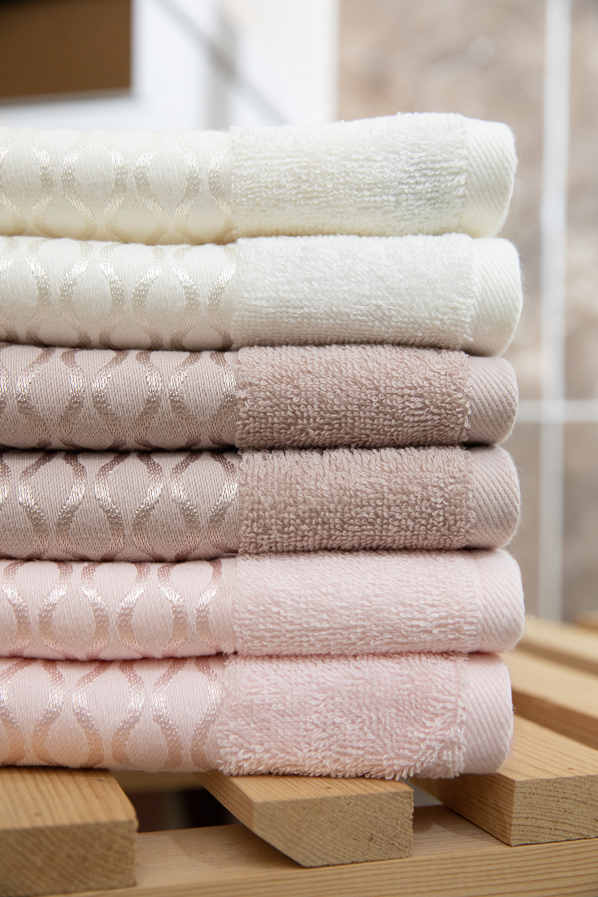 Özdilek Elissa El Yüz Havlusu 50x90 6 Adet - Krem - Pudra - Bej Özdilek Elissa El Yüz Havlusu 50x90 6 Adet - Krem - Pudra - Bej