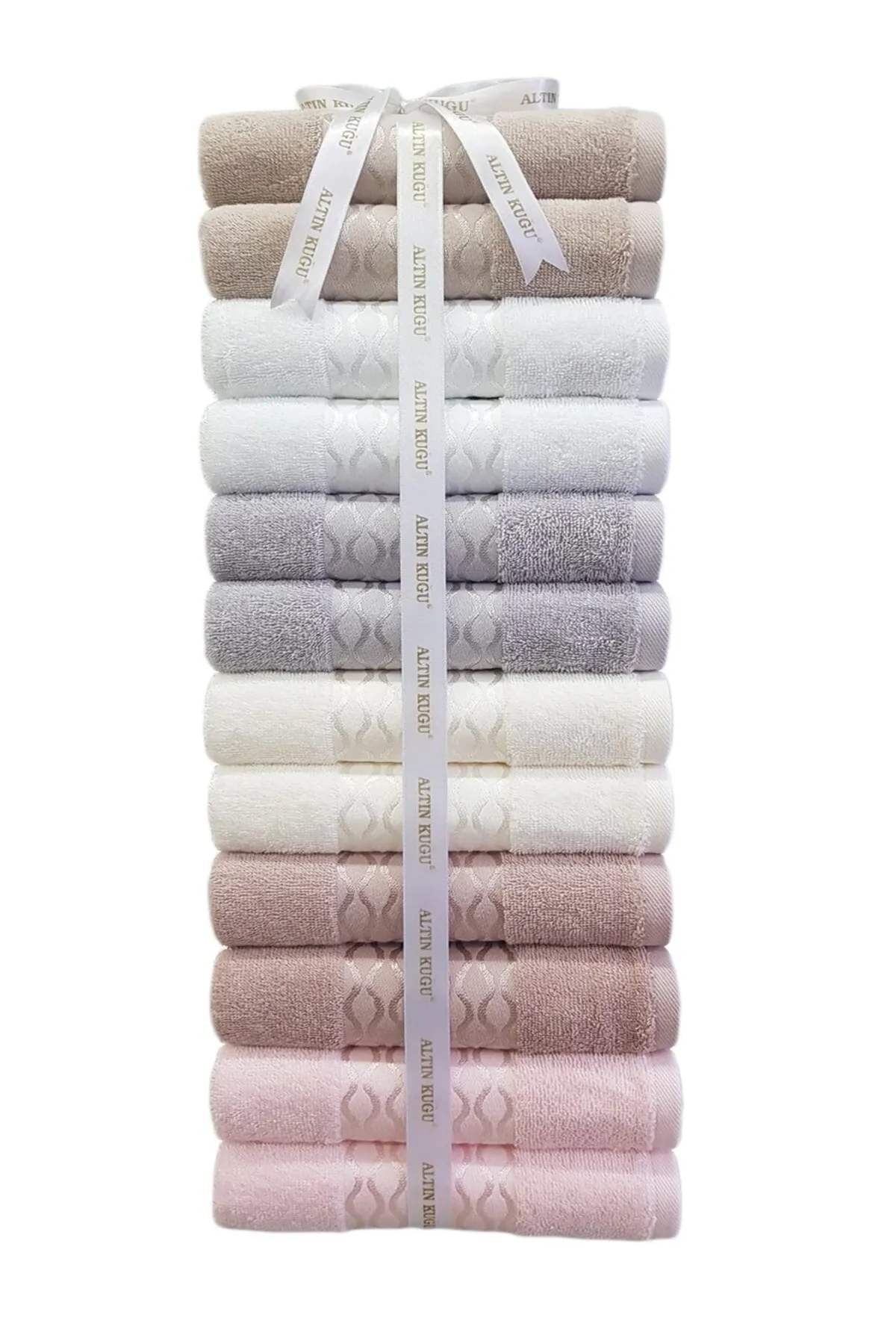 Özdilek Elissa Havlu 12 Adet - Bej - Gri - Taş - Pudra - Beyaz - Krem Özdilek Elissa Havlu 12 Adet - Bej - Gri - Taş - Pudra - Beyaz - Krem