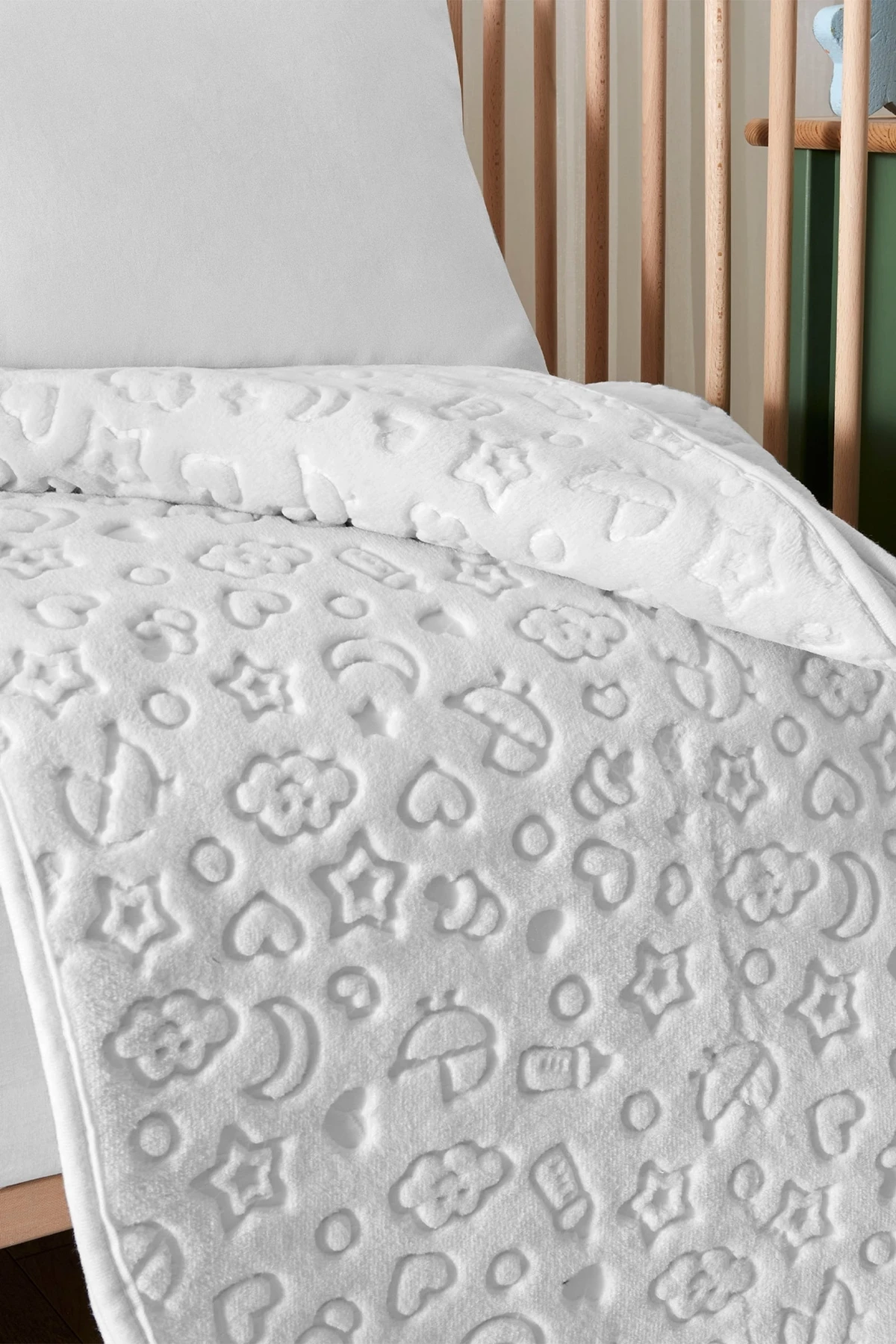 Özdilek Embos Bebek Battaniyesi 100x120 - Açık Gri Özdilek Embos Bebek Battaniyesi 100x120 - Açık Gri