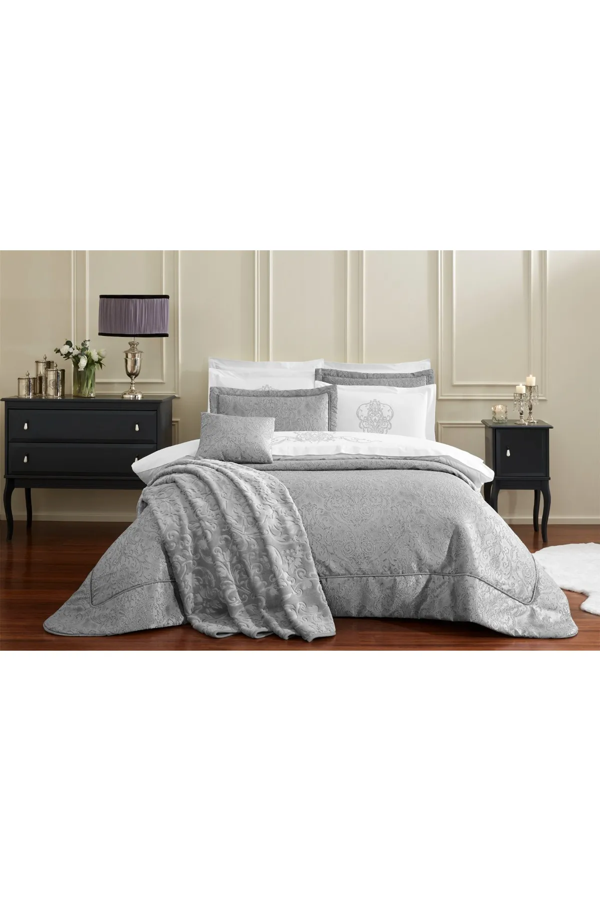 Özdilek Julia 11 Parça Çeyiz Seti - Gri Özdilek Julia 11 Parça Çeyiz Seti - Gri