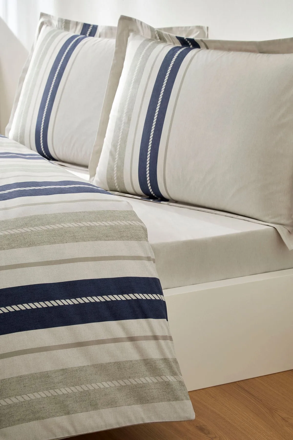 Özdilek Marine Line Tek Kişilik Ranforce Nevresim Takımı - Bej