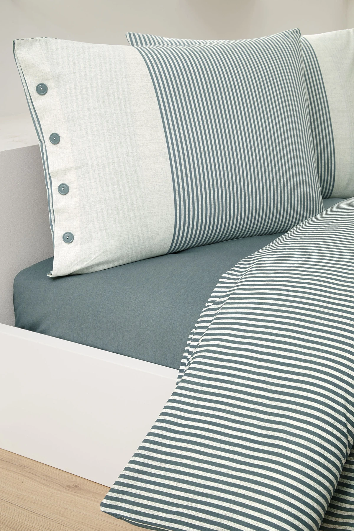 Özdilek Natural Line Çift Kişilik Nevresim Takımı - Mavi