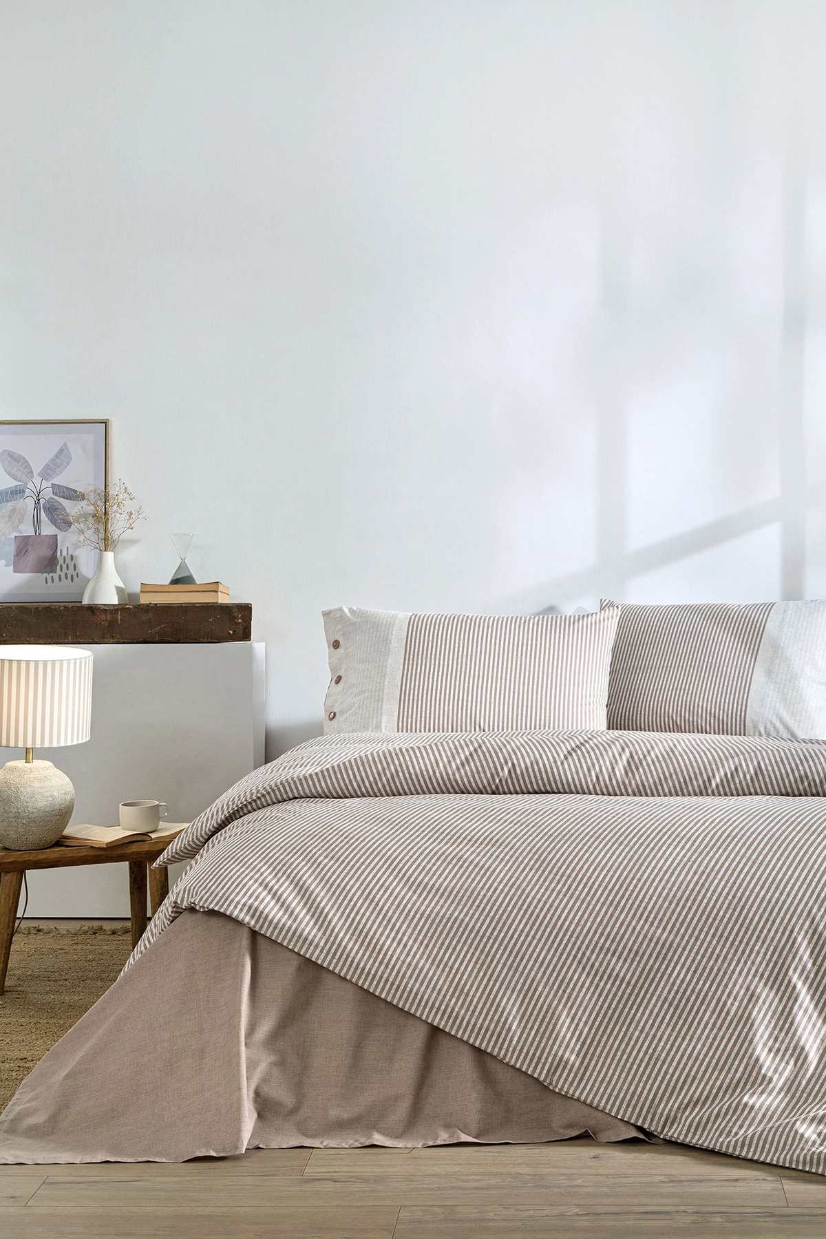 Özdilek Natural Line Tek Kişilik Nevresim Takımı - Bej Özdilek Natural Line Tek Kişilik Nevresim Takımı - Bej